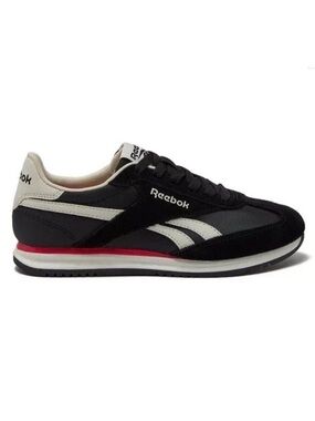 Reebok Fiore Classic Leather lifestyle Sneakers Womens Size 8 Black Suede shoes.